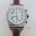 Swiss Grade 3126 Audemars Piguet  Royal Oak Offshore White Arabic Markers Watch